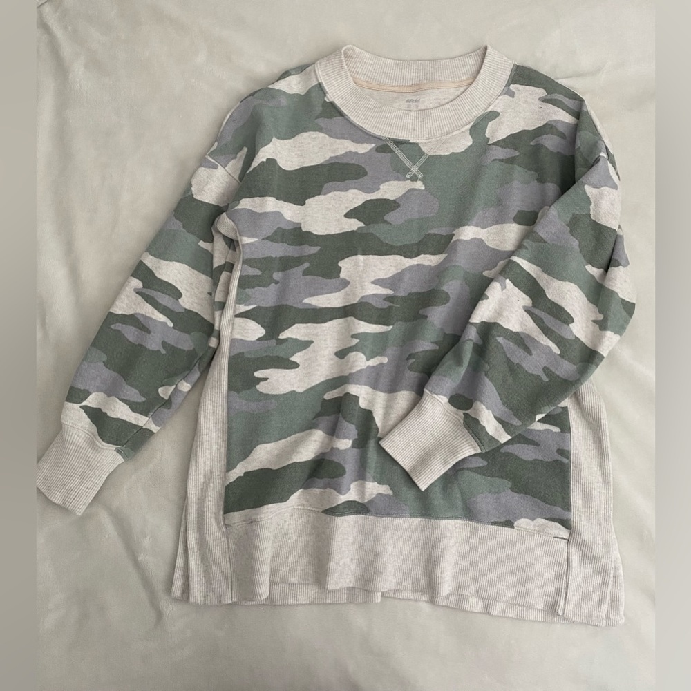 Aerie Camouflage Oversized Sweater